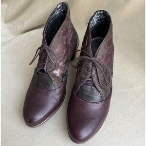 Brand New Naot Baccio Boots Size 36 Burgundy Leather